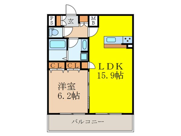 プレサンス新大阪クレスタ(1304)の物件間取画像